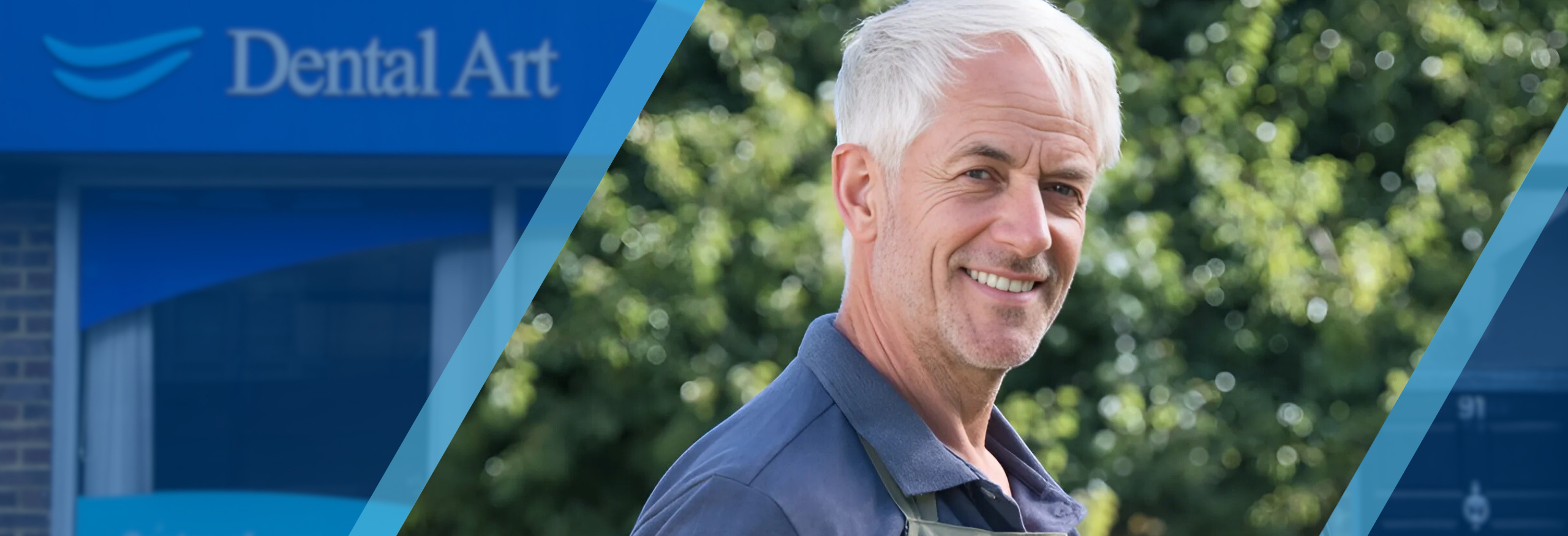 People smiling with dental implants