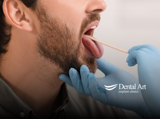 A person at the dentists office getting their oral health checked.