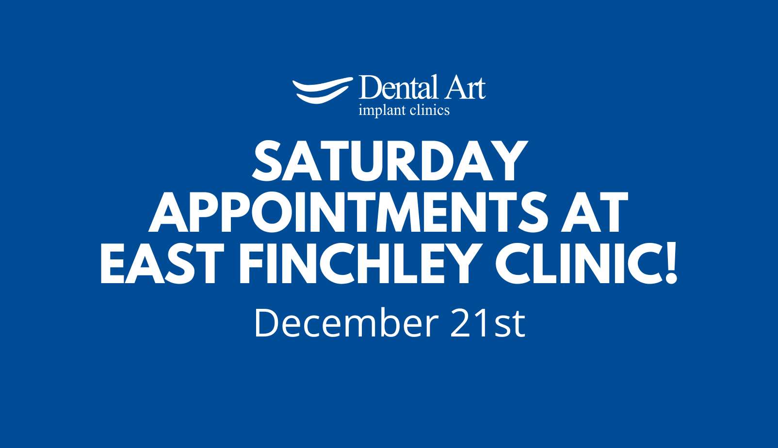 Saturday Appointments at Balham Clinic. 16th and 30th November.